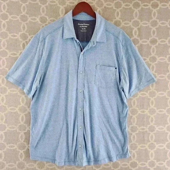 Tommy Bahama Other - Tommy Bahama Islandzone Button Up Short sleeve Blue Men's Casual Shirt XL